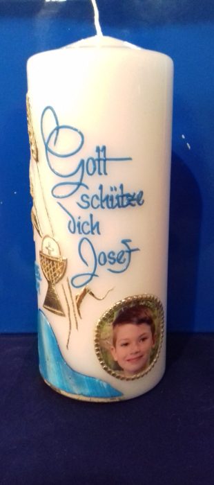 Tischkerze Erstkommunion 1